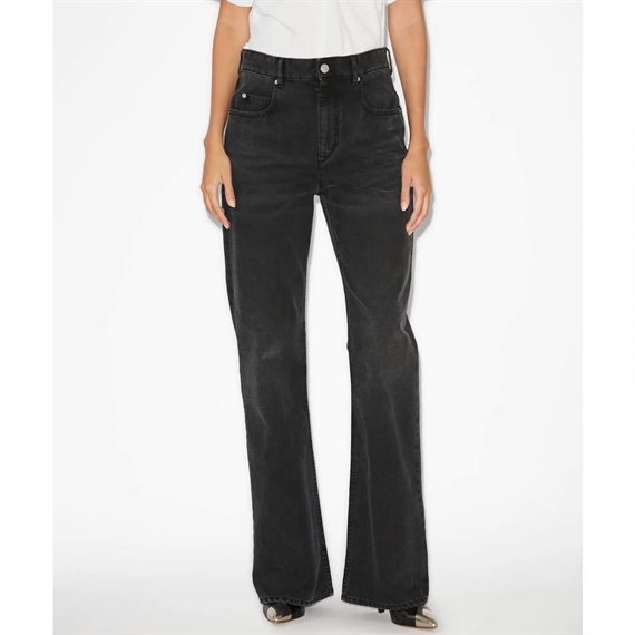 Isabel Marant Belvira Jeans, Faded Black